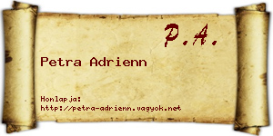 Petra Adrienn névjegykártya